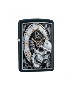 Bricheta Zippo Special Edition Skull Clock Design 29854, 02, bb-shop.ro