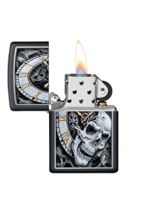 Bricheta Zippo Special Edition Skull Clock Design 29854, 002, bb-shop.ro