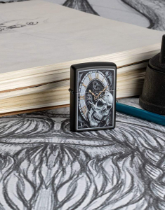 Bricheta Zippo Special Edition Skull Clock Design 29854, 006, bb-shop.ro