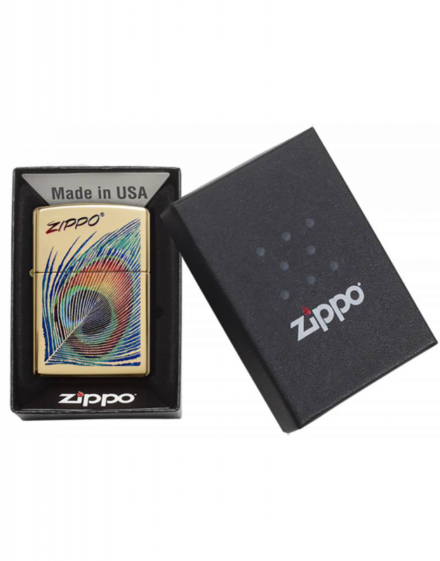 Bricheta Zippo Classic Peacock Feather 254B.CI407109, 1, bb-shop.ro