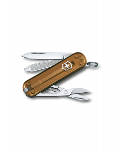 Briceag Victorinox Swiss Army Knives Classic SD Transparent Chocolate Fudge 0.6223.T55G, 02, bb-shop.ro