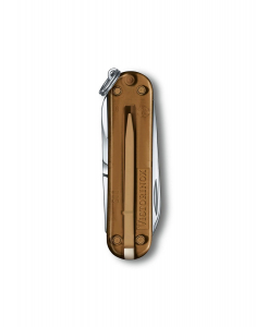 Briceag Victorinox Swiss Army Knives Classic SD Transparent Chocolate Fudge 0.6223.T55G, 001, bb-shop.ro