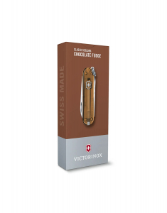 Briceag Victorinox Swiss Army Knives Classic SD Transparent Chocolate Fudge 0.6223.T55G, 003, bb-shop.ro