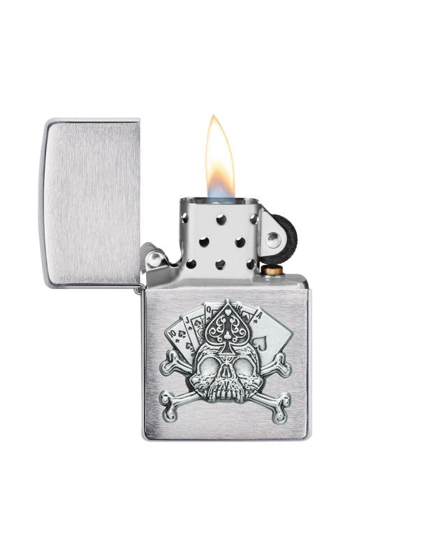 Bricheta Zippo Card Skull Emblem 49293, 1, bb-shop.ro