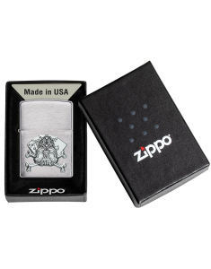 Bricheta Zippo Card Skull Emblem 49293, 003, bb-shop.ro
