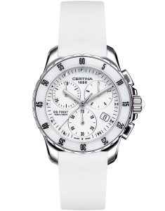 Ceasuri dama, Ceas Certina DS First Lady Ceramic Chrono C014.217.17.011.00, bb-shop.ro