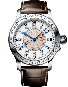 Ceas de mana Longines Heritage The Lindbergh Hour Angle Watch L2.678.4.11.2, 02, bb-shop.ro