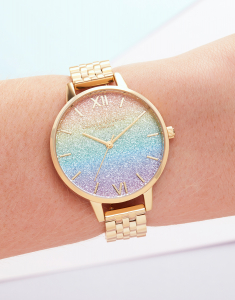 Ceasuri dama, Ceas Olivia Burton Rainbow Glitter OB16RB23, bb-shop.ro