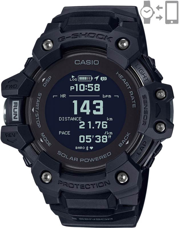 Ceas de mana G-Shock G-Squad Smart Watch Heart Rate Monitor GBD-H1000-1ER, 01, bb-shop.ro