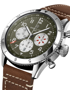 Ceas de mana Breitling Super AVI B04 Chronograph GMT Curtiss Warhawk AB04452A1L1X1, 002, bb-shop.ro