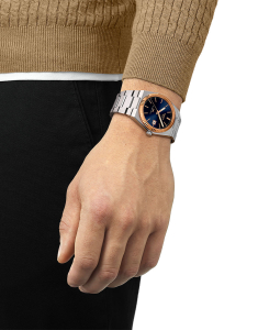 Ceasuri automatice, Ceas Tissot PRX Powermatic 80 18kt Gold Bezel T931.407.41.041.00, bb-shop.ro