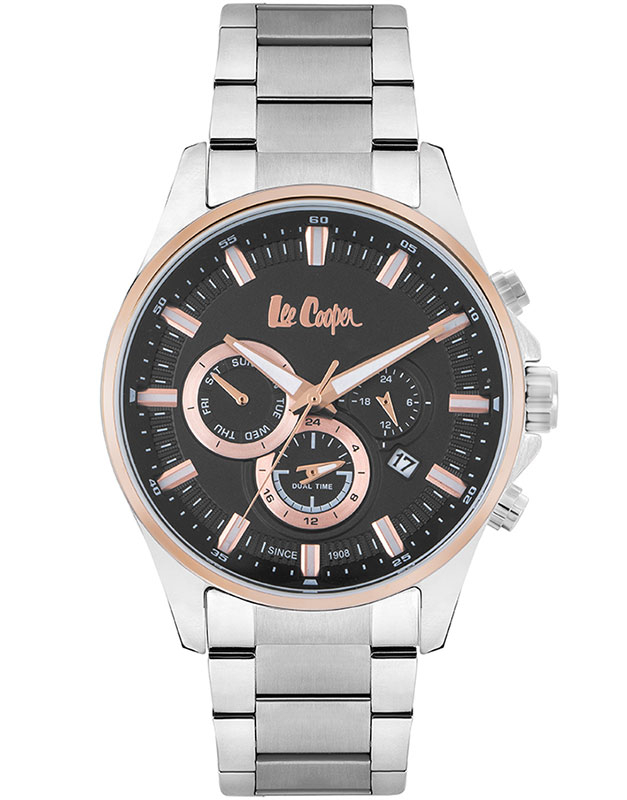 Ceas de mana Lee Cooper Date and Dual Time LC06712.550, 01, bb-shop.ro