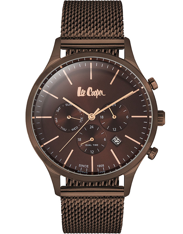 Ceas de mana Lee Cooper Date and Dual Time LC06713.740, 01, bb-shop.ro