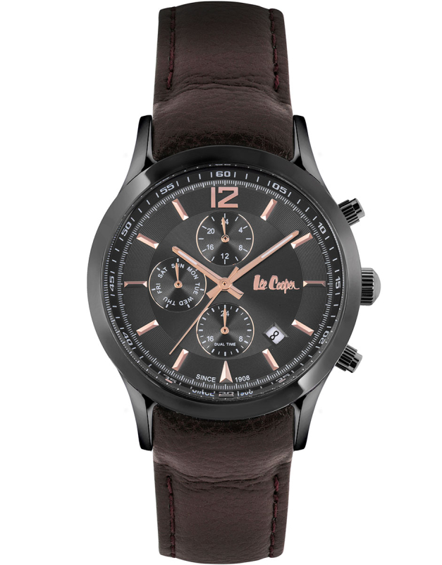 Ceas de mana Lee Cooper Date and Dual Time LC06908.042, 01, bb-shop.ro