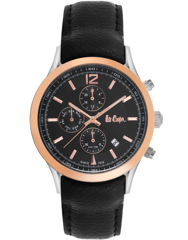 Ceas de mana Lee Cooper Date and Dual Time LC06908.551, 01, bb-shop.ro