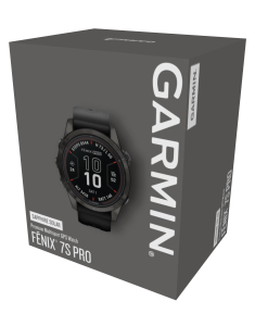 Ceas de mana Garmin fenix 7S Pro Sapphire Solar Carbon Gray Titanium Black Band 010-02776-11, 004, bb-shop.ro