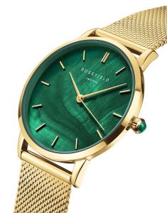 Ceasuri, Ceas Rosefield Pearl Edit Emerald Mesh PEGMG-R10, bb-shop.ro