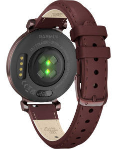 Ceas de mana Garmin Lily™ 2 Dark Bronze with Mulberry Leather Band 010-02839-03, 001, bb-shop.ro