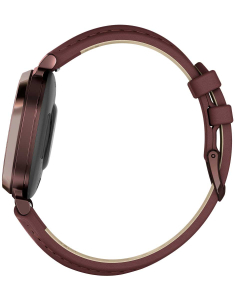 Ceas de mana Garmin Lily™ 2 Dark Bronze with Mulberry Leather Band 010-02839-03, 002, bb-shop.ro