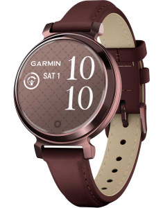 Ceas de mana Garmin Lily™ 2 Dark Bronze with Mulberry Leather Band 010-02839-03, 003, bb-shop.ro
