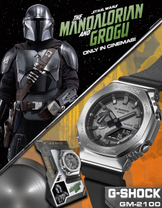 Ceasuri G SHOCK, Ceas G-Shock Classic Star Wars The Mandalorian™ and Grogu™ GM-2100-1AER-MAN, bb-shop.ro