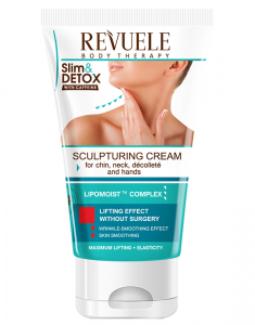 REVUELE Sculpturing Cream with Caffeine for Chin, Neck, Decollete and Han 3800225901420, 02, bb-shop.ro