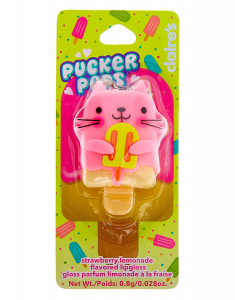 CLAIRE'S Gloss Pucker Pops Popsicle Cat 288720, 002, bb-shop.ro