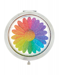 CLAIRE'S Oglinda compacta Rainbow Daisy 423095, 02, bb-shop.ro