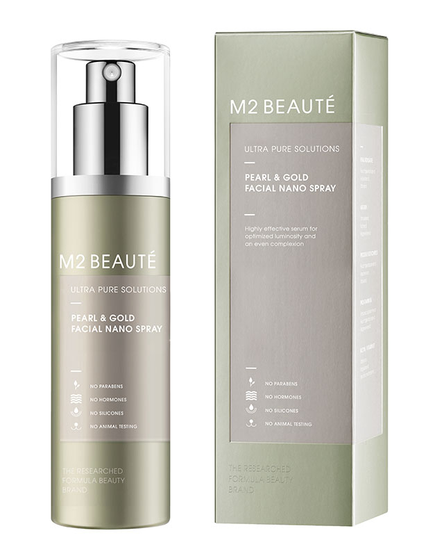 M2 BEAUTÉ Ultra Pure Solutions Facial Nano Spray Pearl and Gold 4260180210514, 01, bb-shop.ro