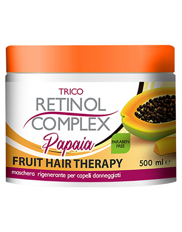 RETINOL COMPLEX Masca Par Therapia Fructelor cu Papaya Pentru Par Deteriorat Antimatreata 8057190172095, 01, bb-shop.ro