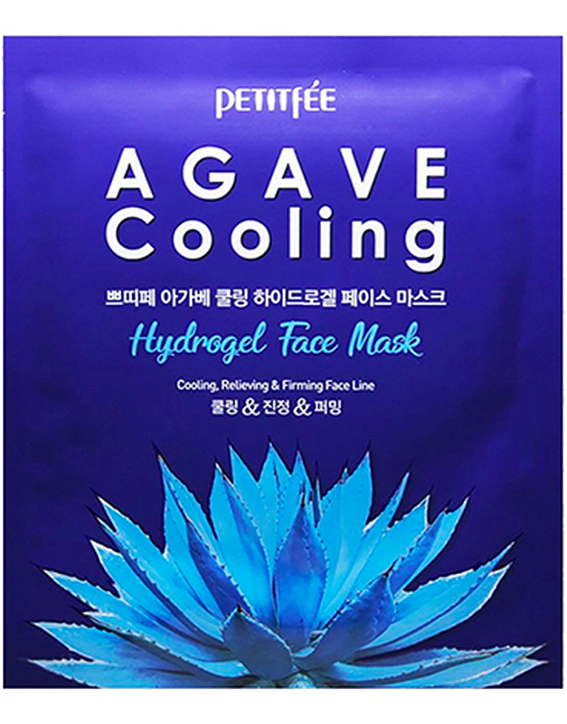 PETITFEE Agave Cooling Hydrogel Face Mask 8809508850443, 01, bb-shop.ro
