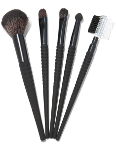 CLAIRE'S Matte Black Makeup Brushes 855494, 02, bb-shop.ro