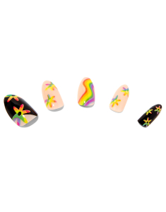 CLAIRE'S Neon Pride Stiletto Vegan Faux Nail Set 077735, 001, bb-shop.ro