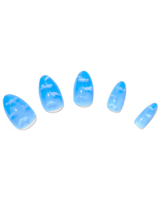 CLAIRE'S Blue Cloud Jelly Stiletto Vegan Faux Nail Set 778498, 001, bb-shop.ro