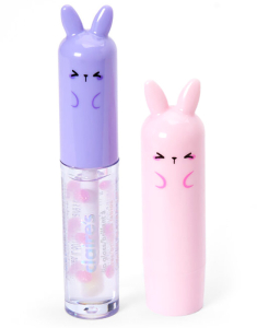 CLAIRE'S Chibi Bunny Lip Gloss Set 792507, 001, bb-shop.ro