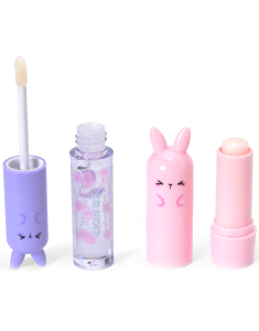 CLAIRE'S Chibi Bunny Lip Gloss Set 792507, 02, bb-shop.ro