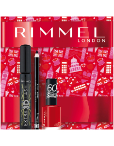 RIMMEL LONDON Set Make-up Mascara Creion si Lac Unghii 3616304540394, 001, bb-shop.ro