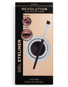 REVOLUTION Gel Eyeliner Pot With Brush 5057566176460, 02, bb-shop.ro