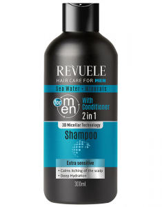REVUELE Men Care Sea Water & Minerals 2in1 Shampoo 5060565100671, 02, bb-shop.ro