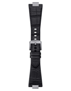 Curea Cu Catarama Tissot Official PRX Black Leather Strap T852047562, 02, bb-shop.ro