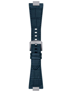 Curea Cu Catarama Tissot Official Dark Blue PRX 40mm Leather Strap with Steel Endpiece T852047701, 02, bb-shop.ro