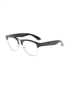 Ochelari de soare Claire's Black Retro Silver Taped Nerd Glasses 91563, 02, bb-shop.ro
